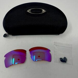 Authentic OAKLEY Flak 2.0 Prizm Golf Replacement Lenses Hard Case Nose Pads